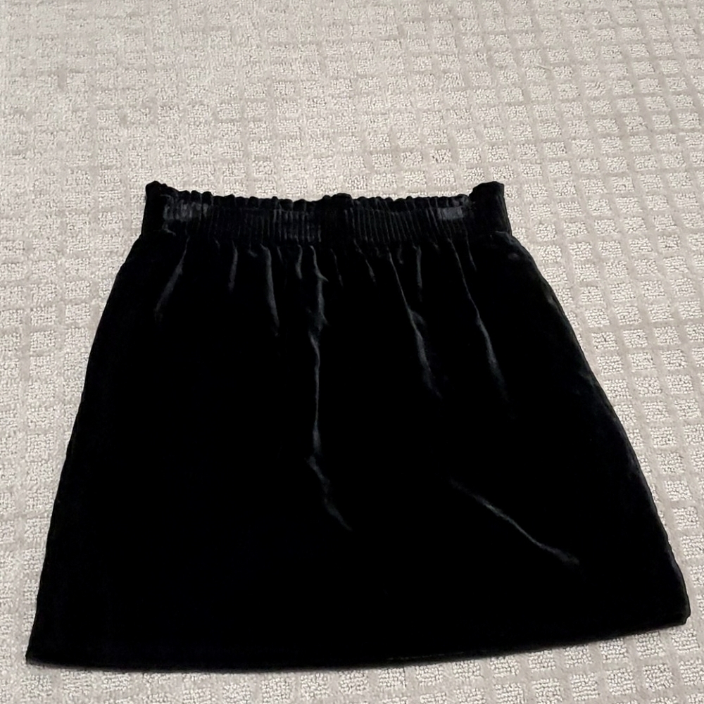 J Crew velvet mini skirt size 2